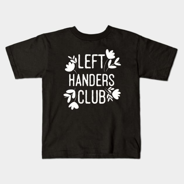 Left handers club Kids T-Shirt by Nikki_Arts
